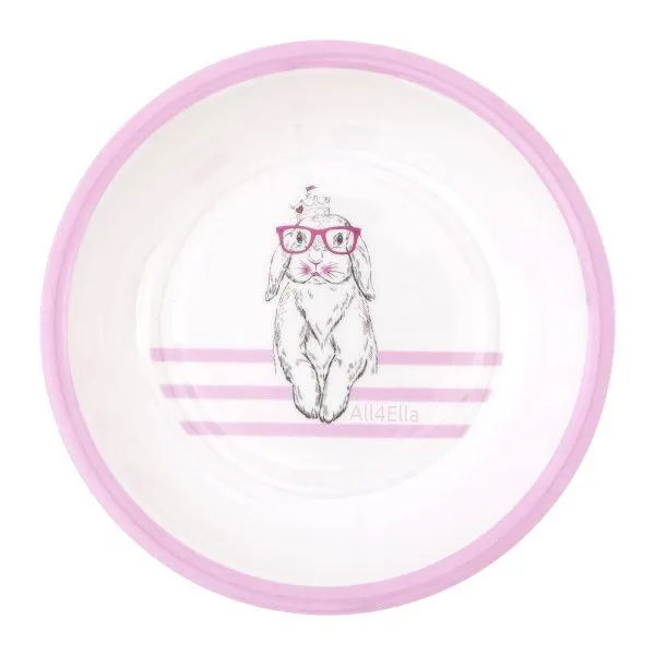 All 4 Ella Melamine Bowl - Bunny Pink