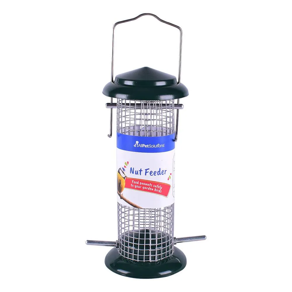 AllPetSolutions Wild Bird Nut Metal Feeder, 9"