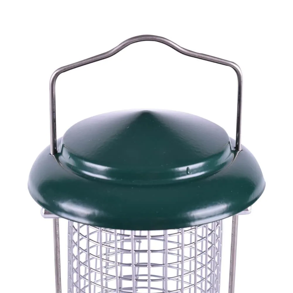 AllPetSolutions Wild Bird Seed & Nut Metal Feeders, 9"