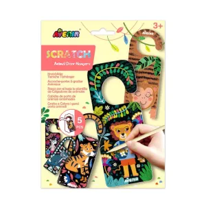 Avenir Scratch Art Animal Door Hangers