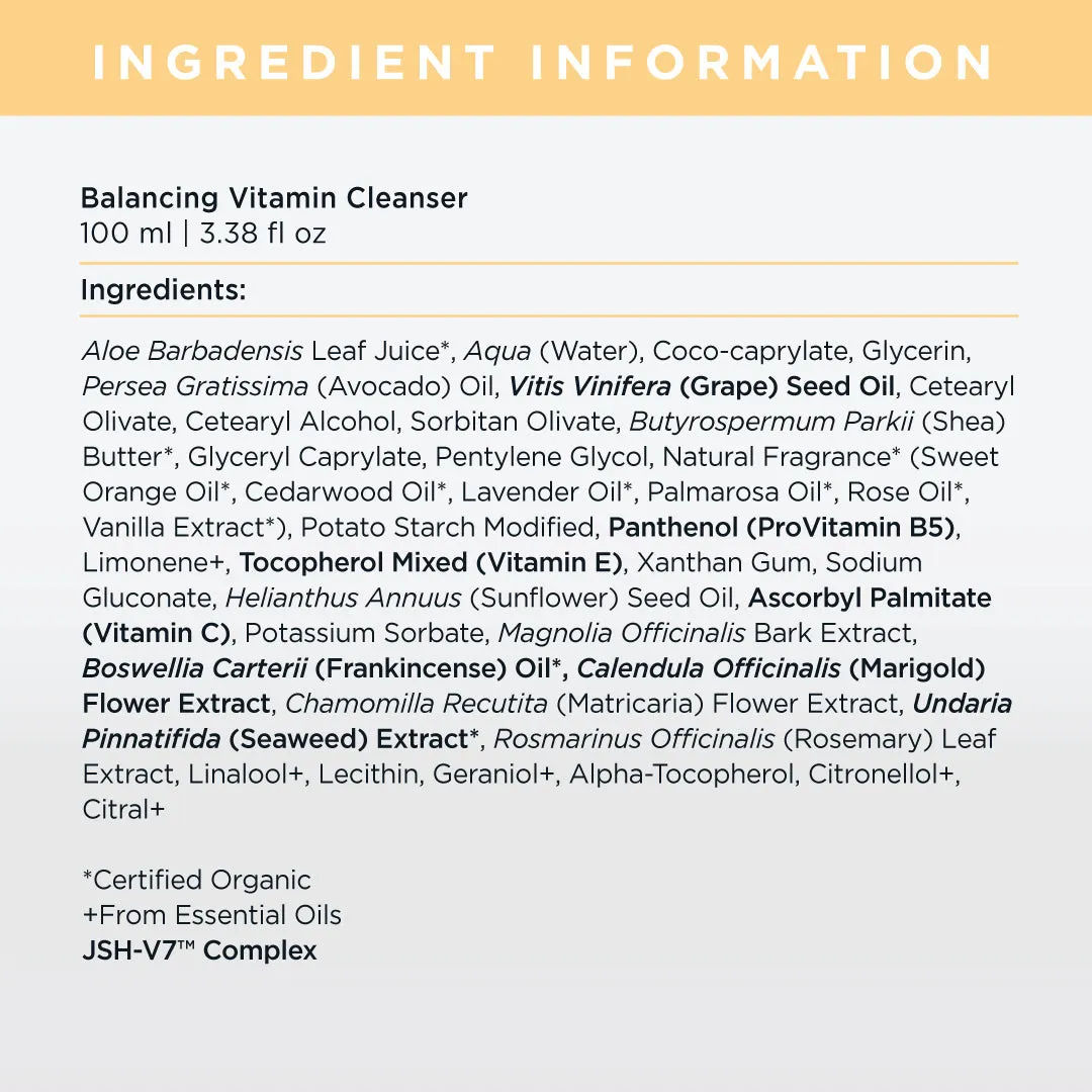 Balancing Vitamin Cleanser - 100ml