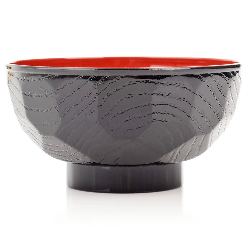 Black Lacquer Japanese Miso Soup Bowl