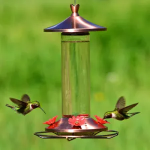 Brushed Metal Hummer Feeder