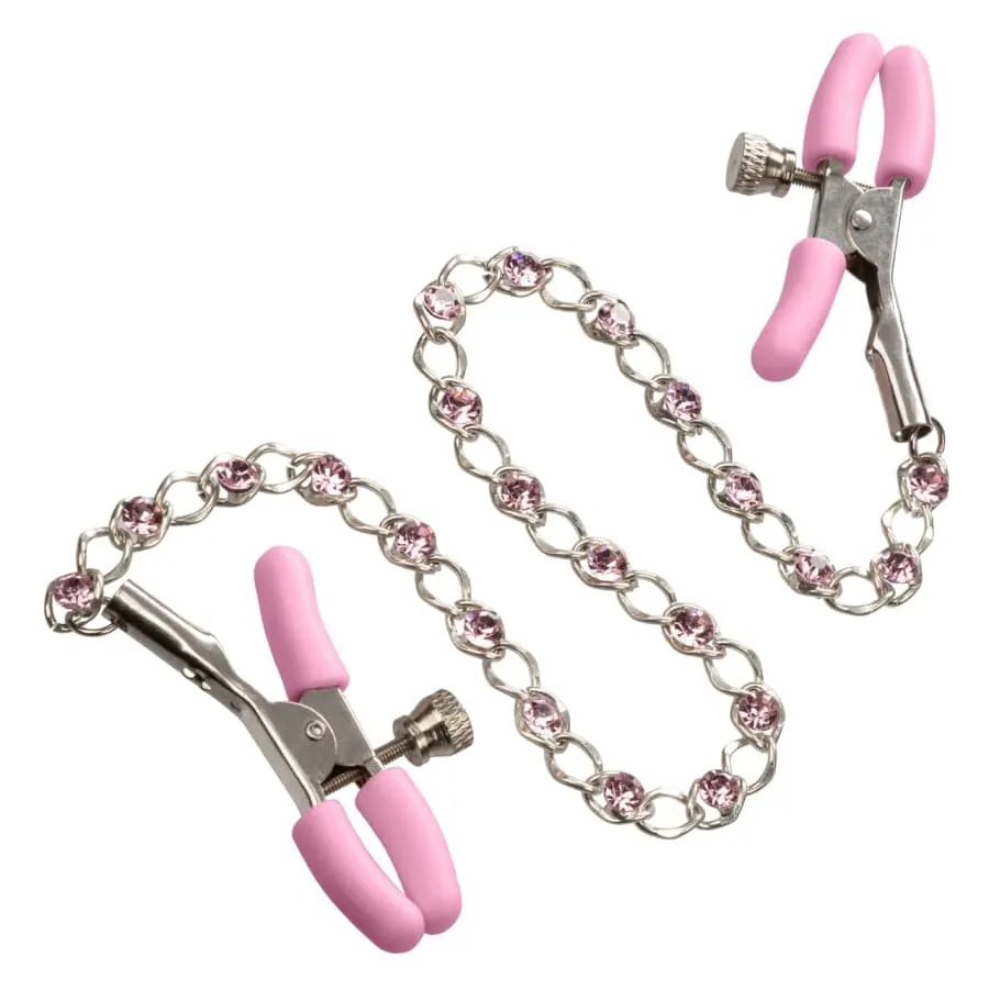 Calexotics Crystal Chain Nipple Clamps