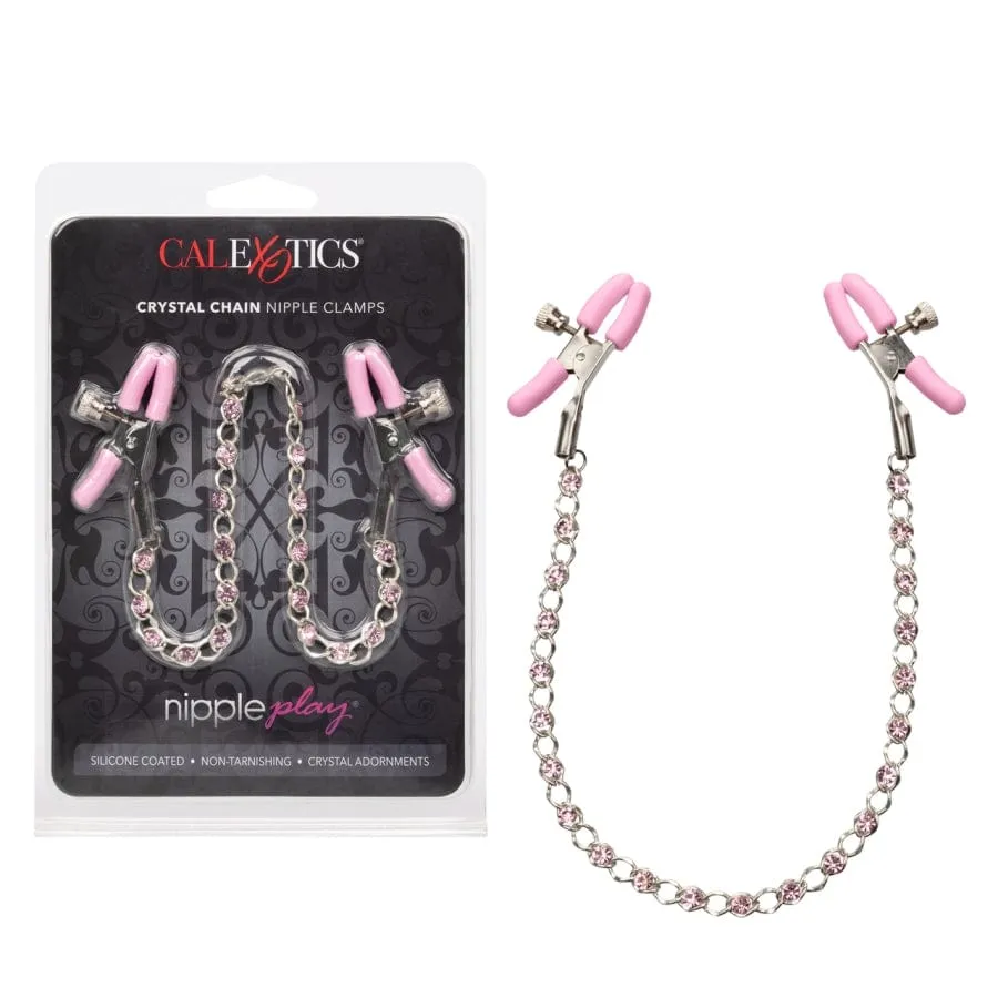 Calexotics Crystal Chain Nipple Clamps