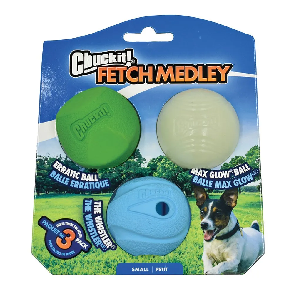 Chuckit Fetch Medley Small Dog Toy Set 3 pack^^^