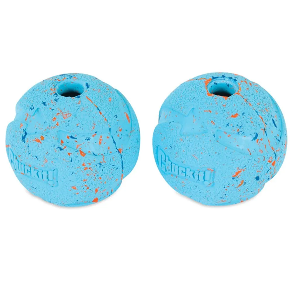 Chuckit Rebounce Recycled Rubber Ball Medium Dog Toy 2 Pack^^^