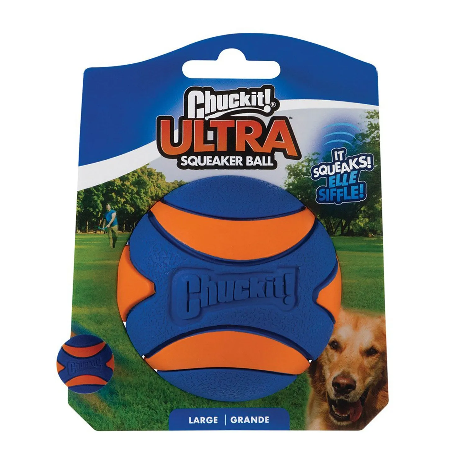 Chuckit Ultra Squeaker Ball Dog Toy 1pk