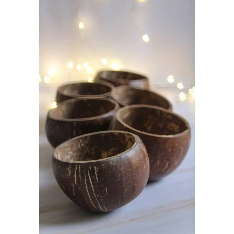 Coconut Bowl - Set of 4,  Handcrafted, 300 ml