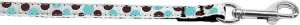 Confetti Dots Nylon Collar Baby Blue 3-8 wide 6ft Lsh