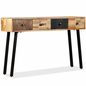 Console Table 120x30x76 cm Solid Reclaimed Teak