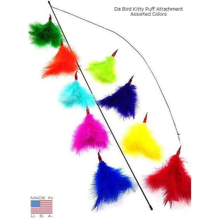 Da Bird Refill Kitty Feather Puff for Flicker Wand Cat Toy