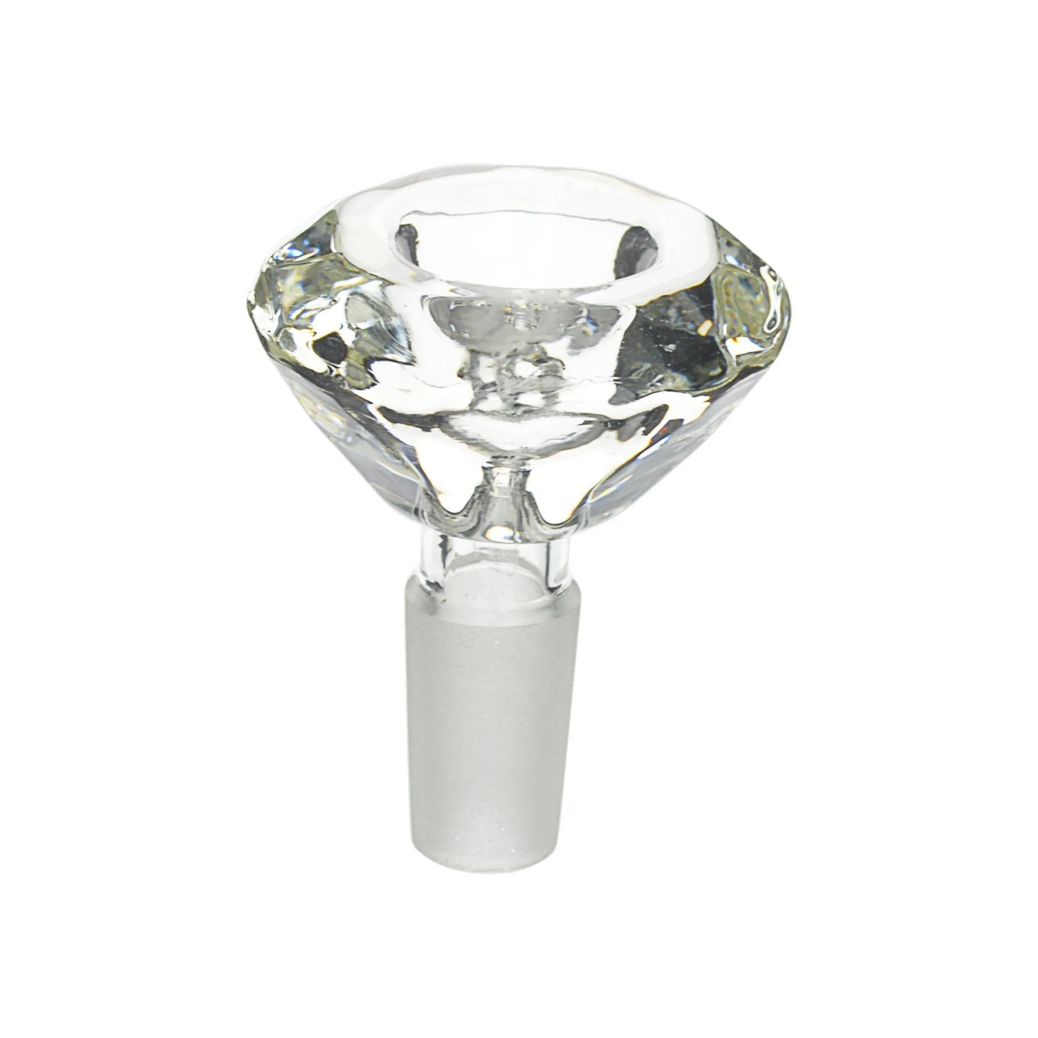 Diamond Shaped Glass Male Bowl