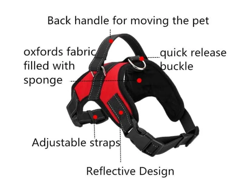 Dog Harness Adjustable Pet Puppy Dog Vest Harness