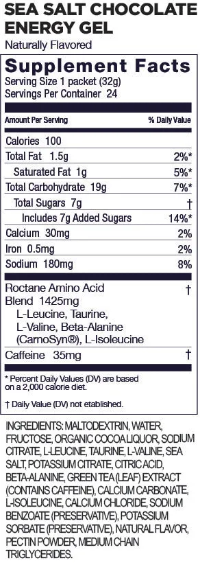 Energy Gel - Sea Salt Chocolate Roctane