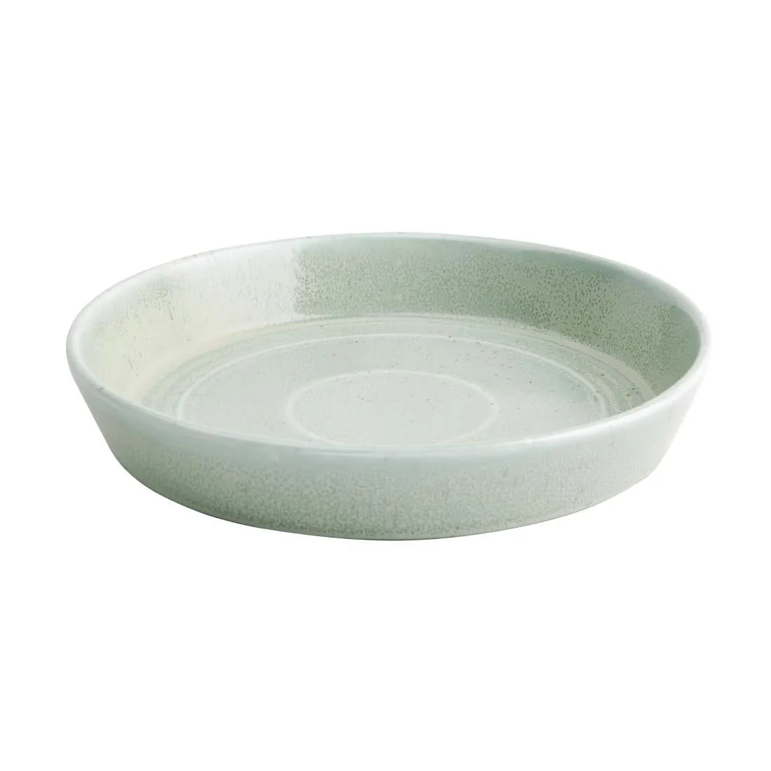 FB561 Olympia Cavolo Flat Round Bowls Spring Green 220mm (Pack of 4)