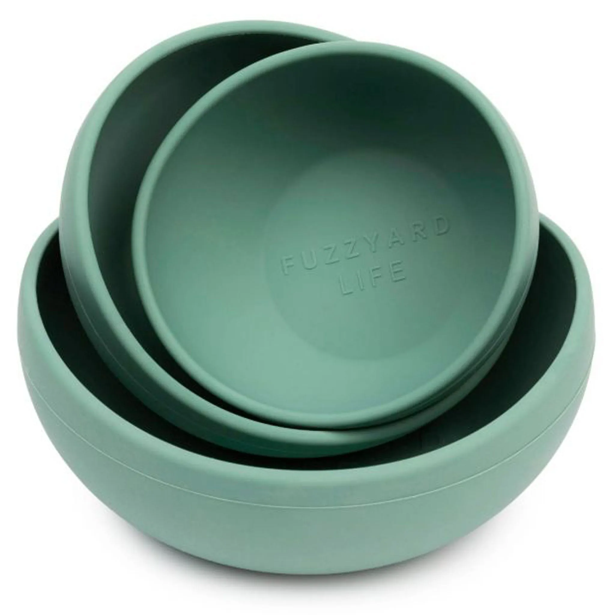 Fuzzyard Silicone Dog Bowl - Green