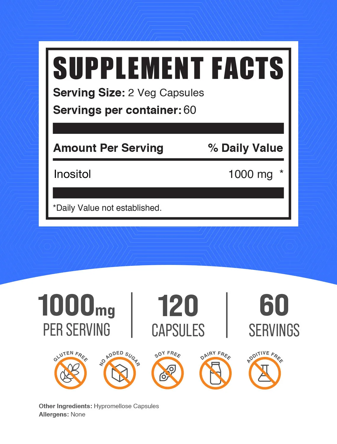 Inositol (Vitamin B8) Capsules