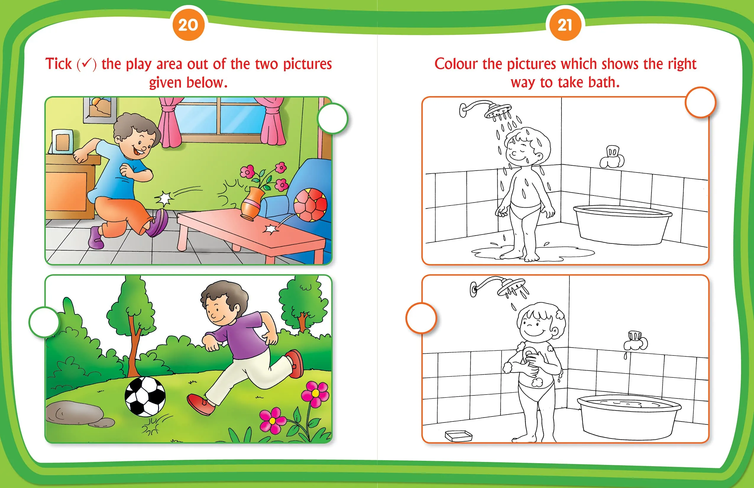 Kid's Activity Age 4  - Pack of 5 (English, Maths, Environment, Good Habits, Logical Reasoning)