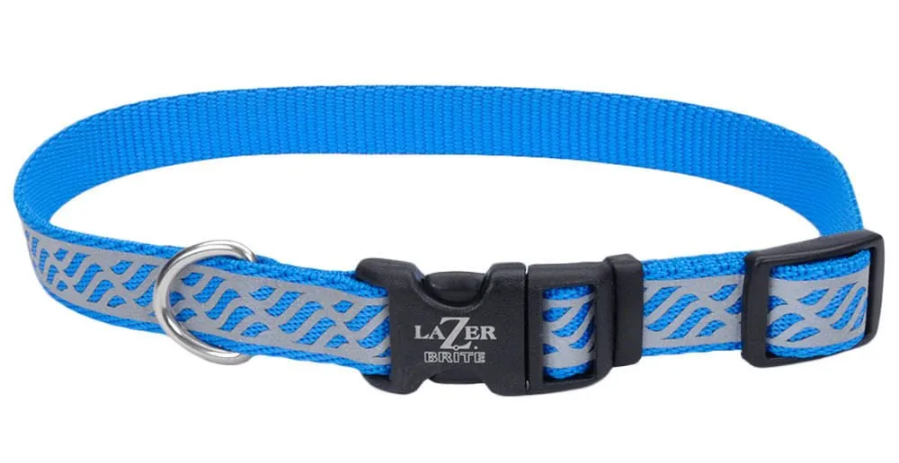 Lazer Brite 1" Dog Collar, 18"-26"