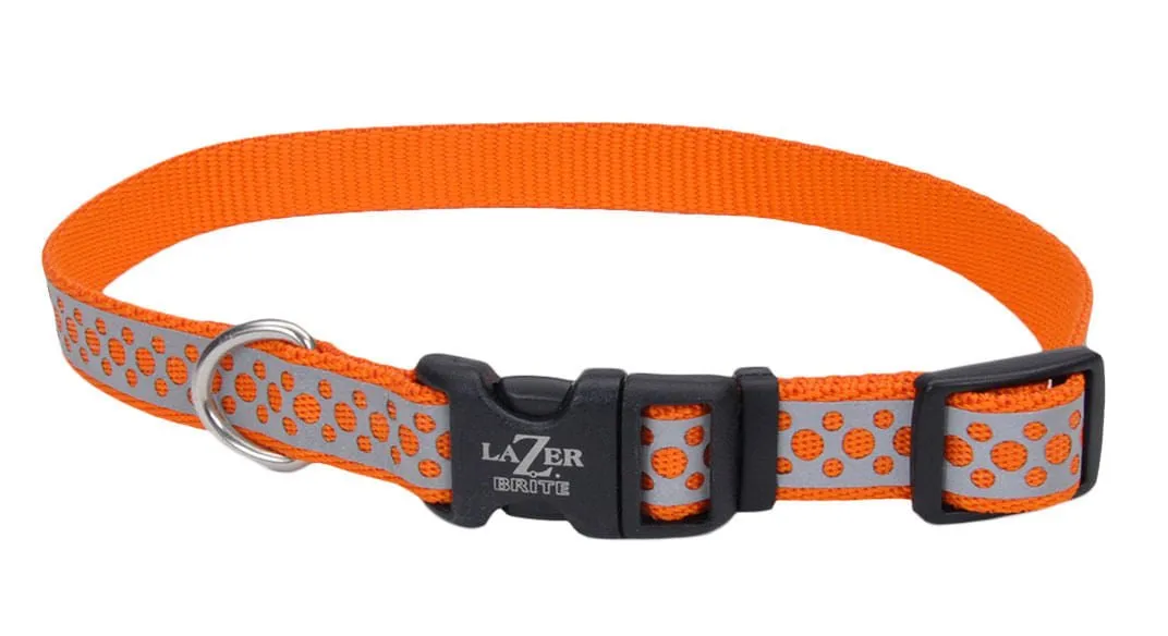 Lazer Brite 1" Dog Collar, 18"-26"