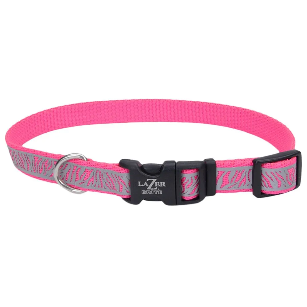 Lazer Brite Dog Collar, 12"-18" x 5/8"