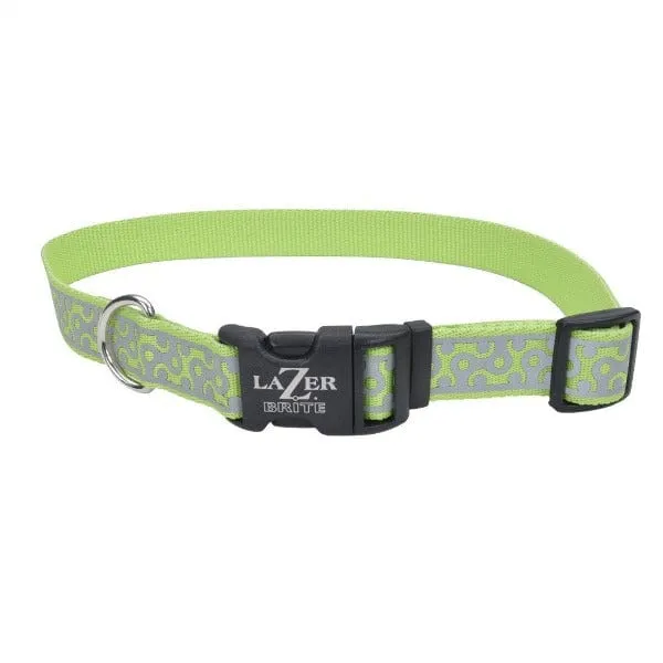 Lazer Brite Reflective Open-Design Adjustable Collar