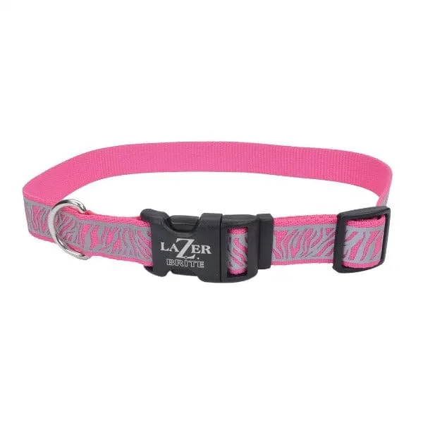 Lazer Brite Reflective Open-Design Adjustable Collar