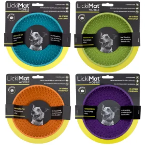 LickiMat Dog Lick Mats Slow Feeders Wobble 4 Colours