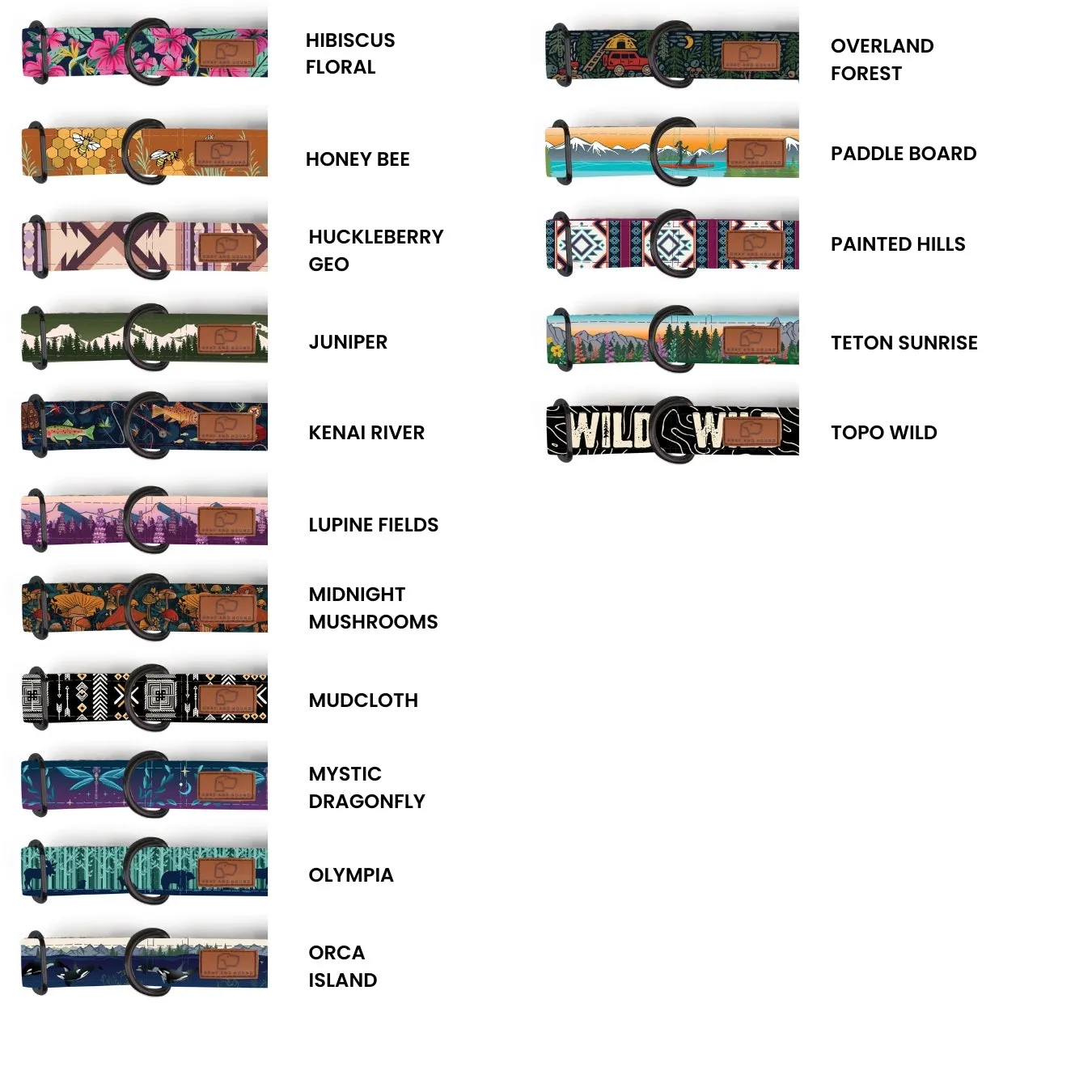 Limited Slip Dog Collar Three Pack (choose your designs)