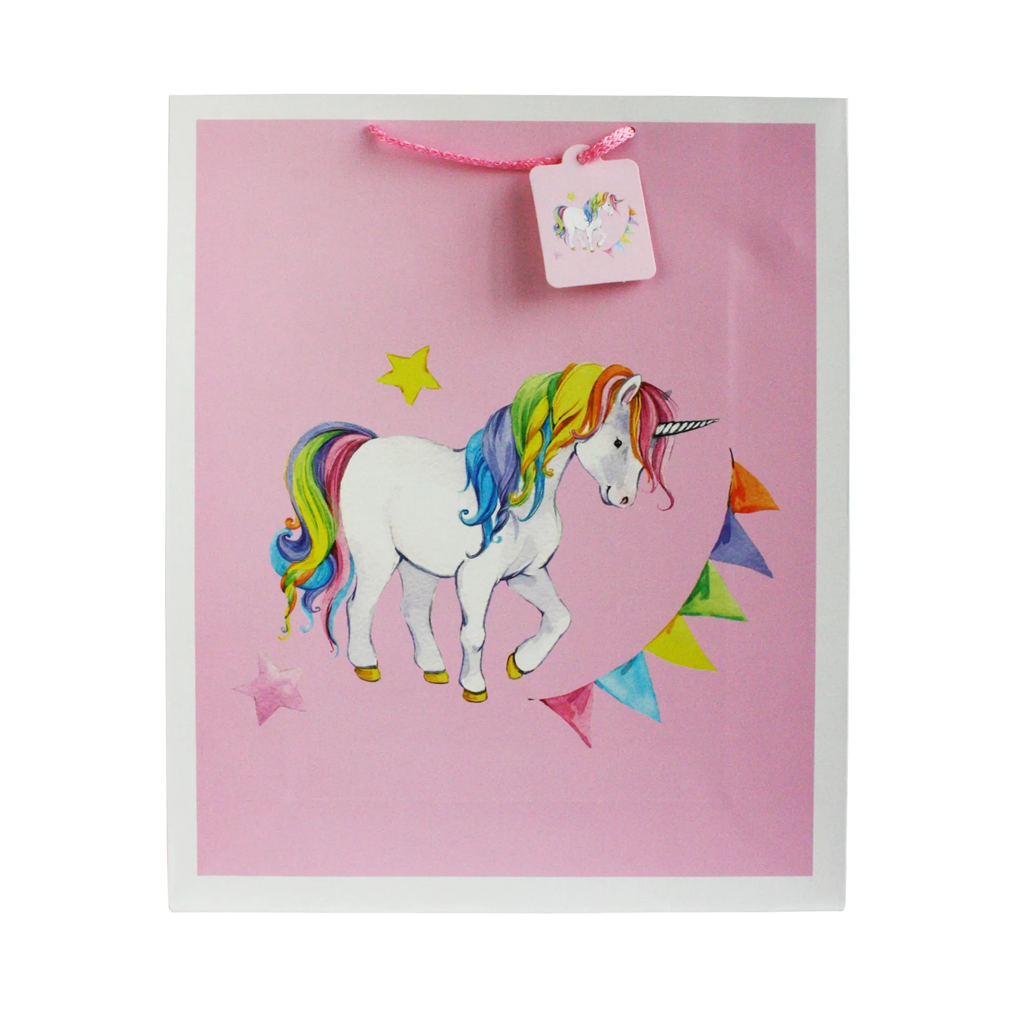 Magical Unicorn-Themed Gift Bags - Set Of 4, Assorted Designs (Sizes Available)