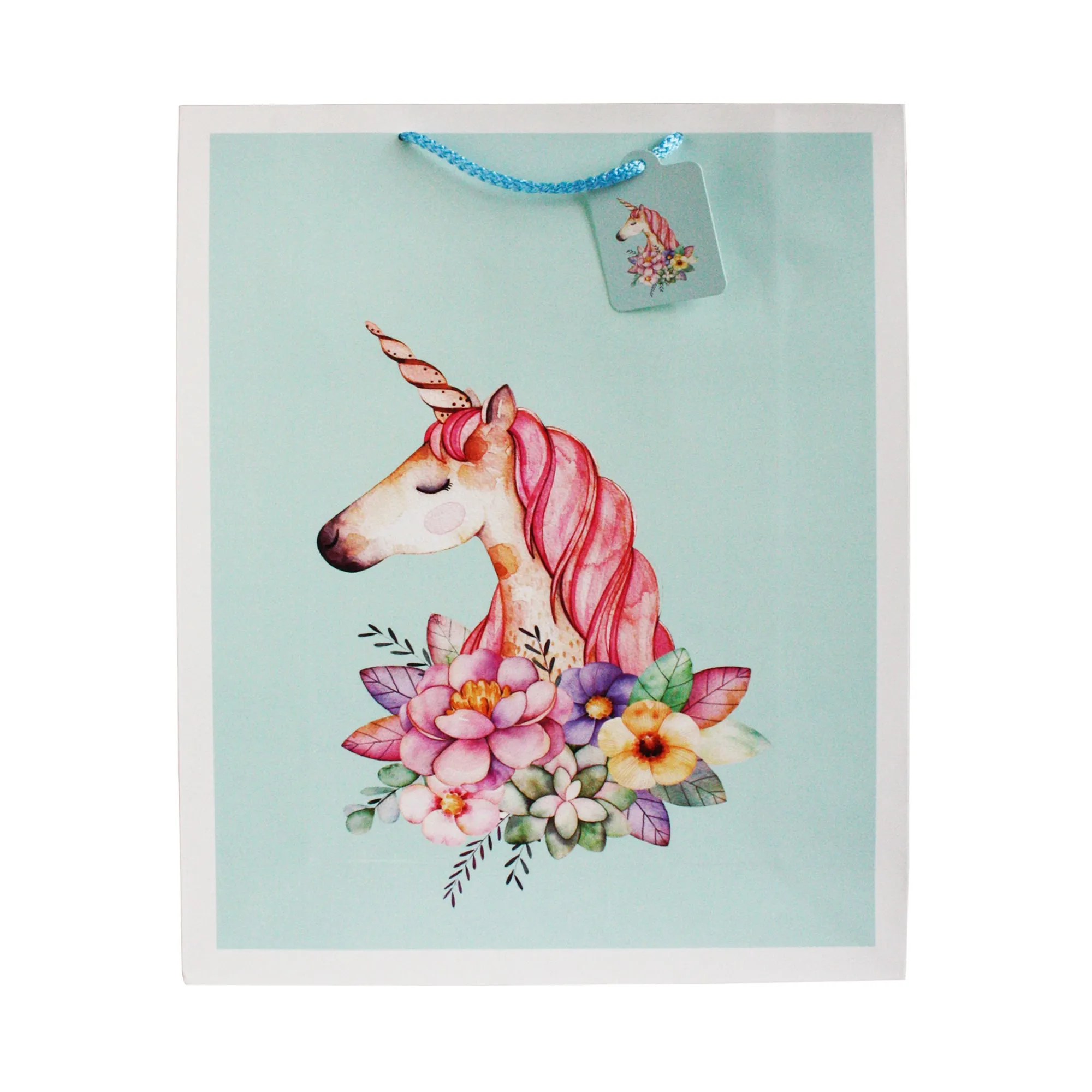 Magical Unicorn-Themed Gift Bags - Set Of 4, Assorted Designs (Sizes Available)