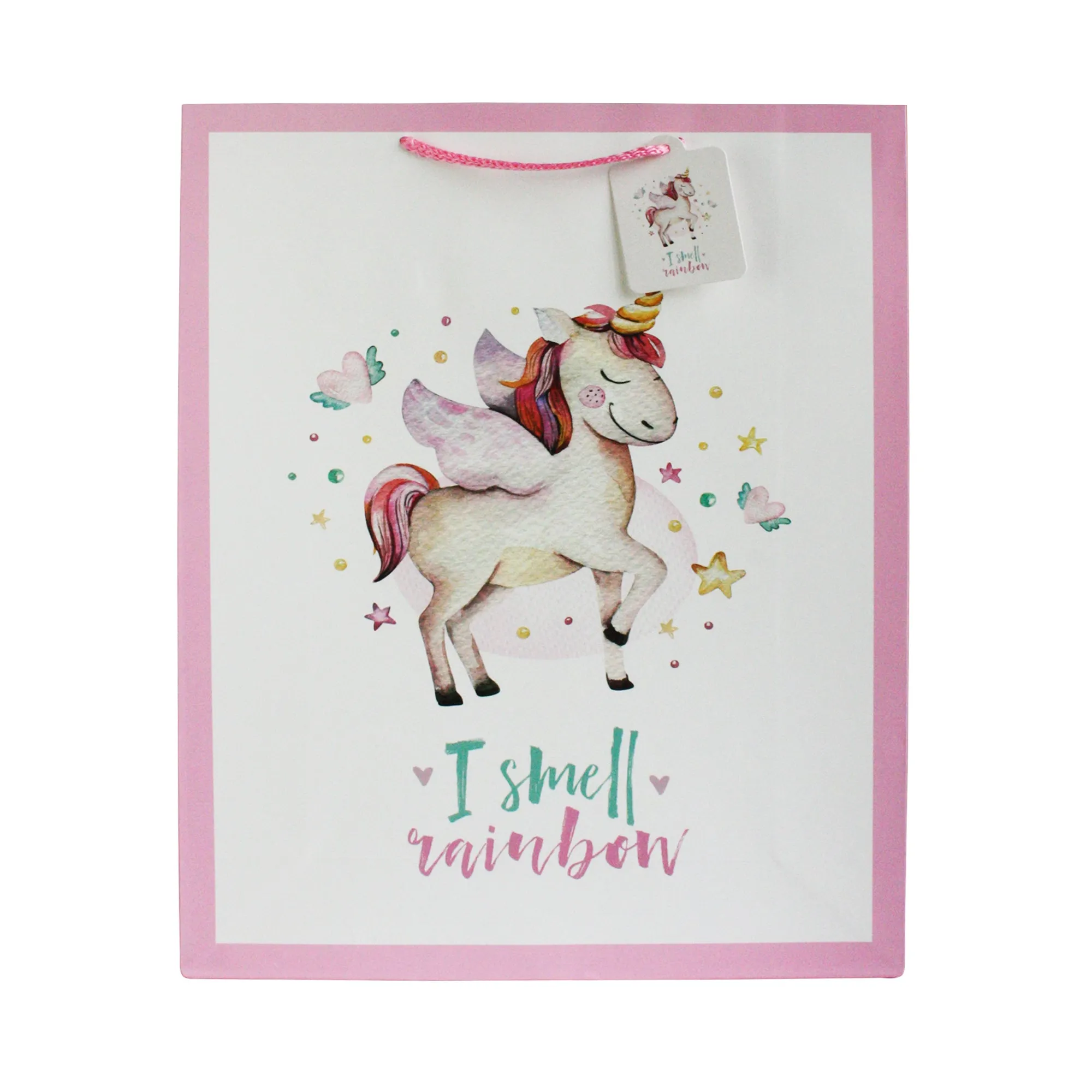 Magical Unicorn-Themed Gift Bags - Set Of 4, Assorted Designs (Sizes Available)