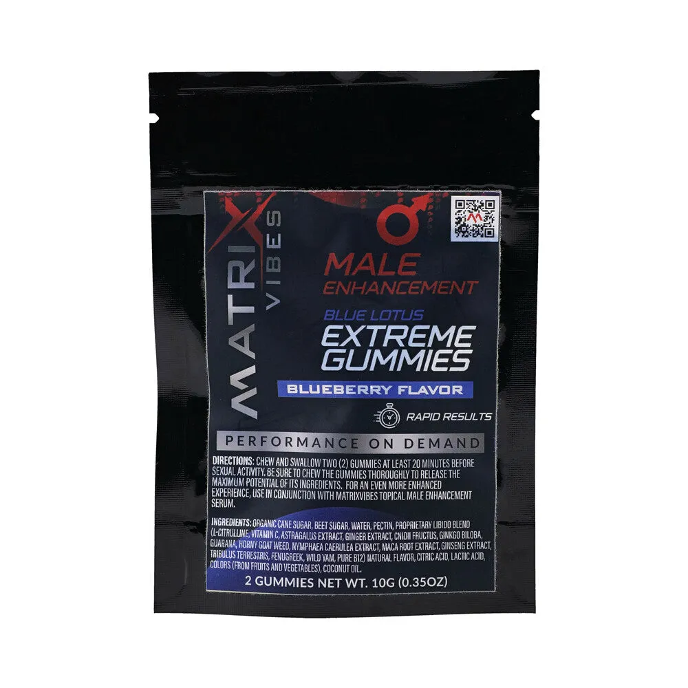 Matrix Male Enhancement Extreme Gummies Blueberry 2-Pack 24-Piece Display