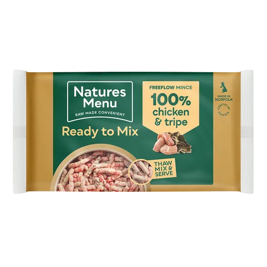 Natures Menu Ready To Mix 100% Chicken & Tripe Freeflow 2kg