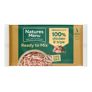 Natures Menu Ready To Mix 100% Chicken & Tripe Freeflow 2kg