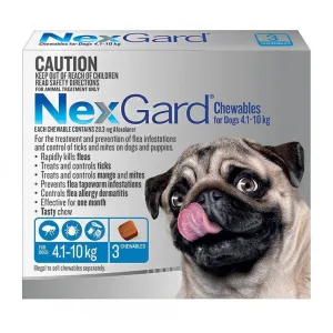 Nexgard Dog 4.1-10kg Blue 3 Pack