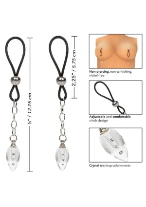 Nipple Play Non-Piercing Nipple Jewelry Crystal Teardrop