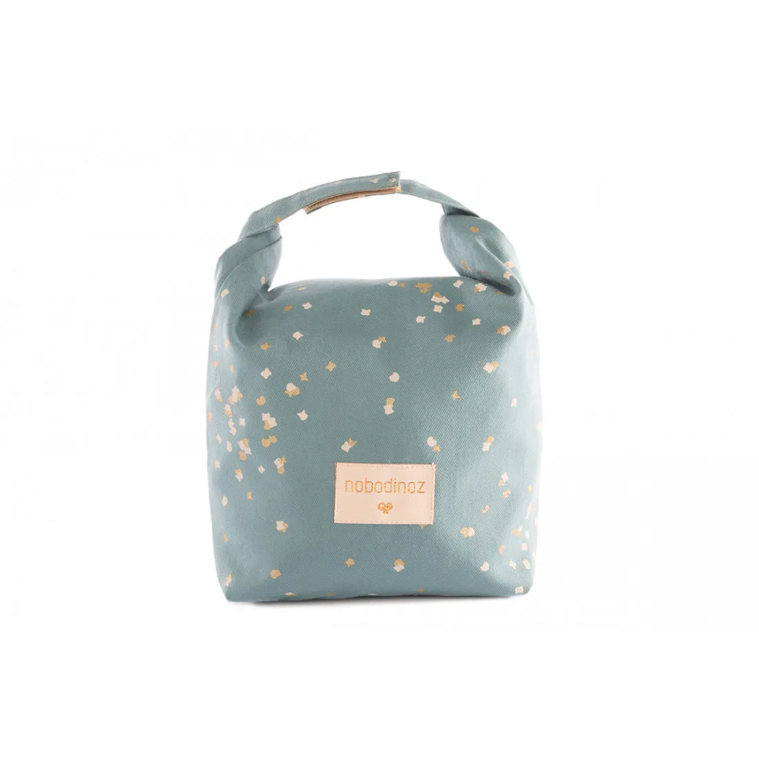 nobodinoz Cool Eco Lunch Bag Gold Confetti/Magic Green