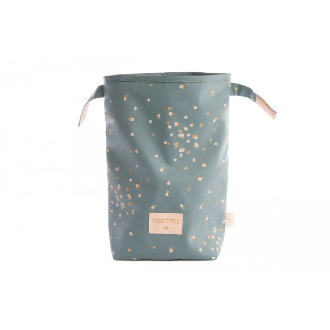 nobodinoz Cool Eco Lunch Bag Gold Confetti/Magic Green