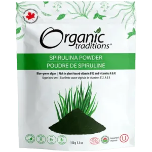 Organic Traditions Organic Spirulina Powder 150g