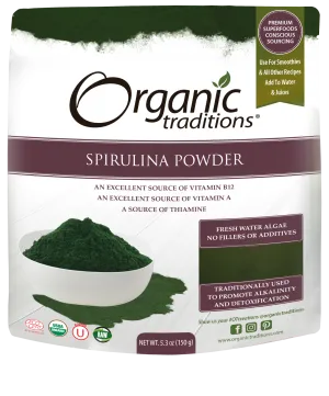 Organic Traditions Spirulina Powder (150g)