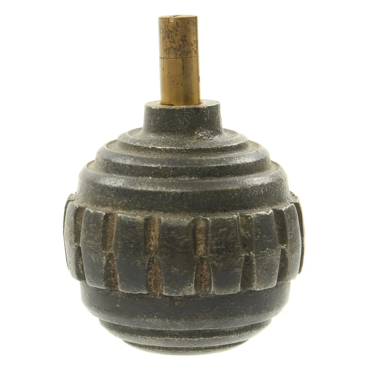 Original German WWI Inert Model 1915 n/A Ball Hand Fragmentation Grenade - Kugelhandgranate