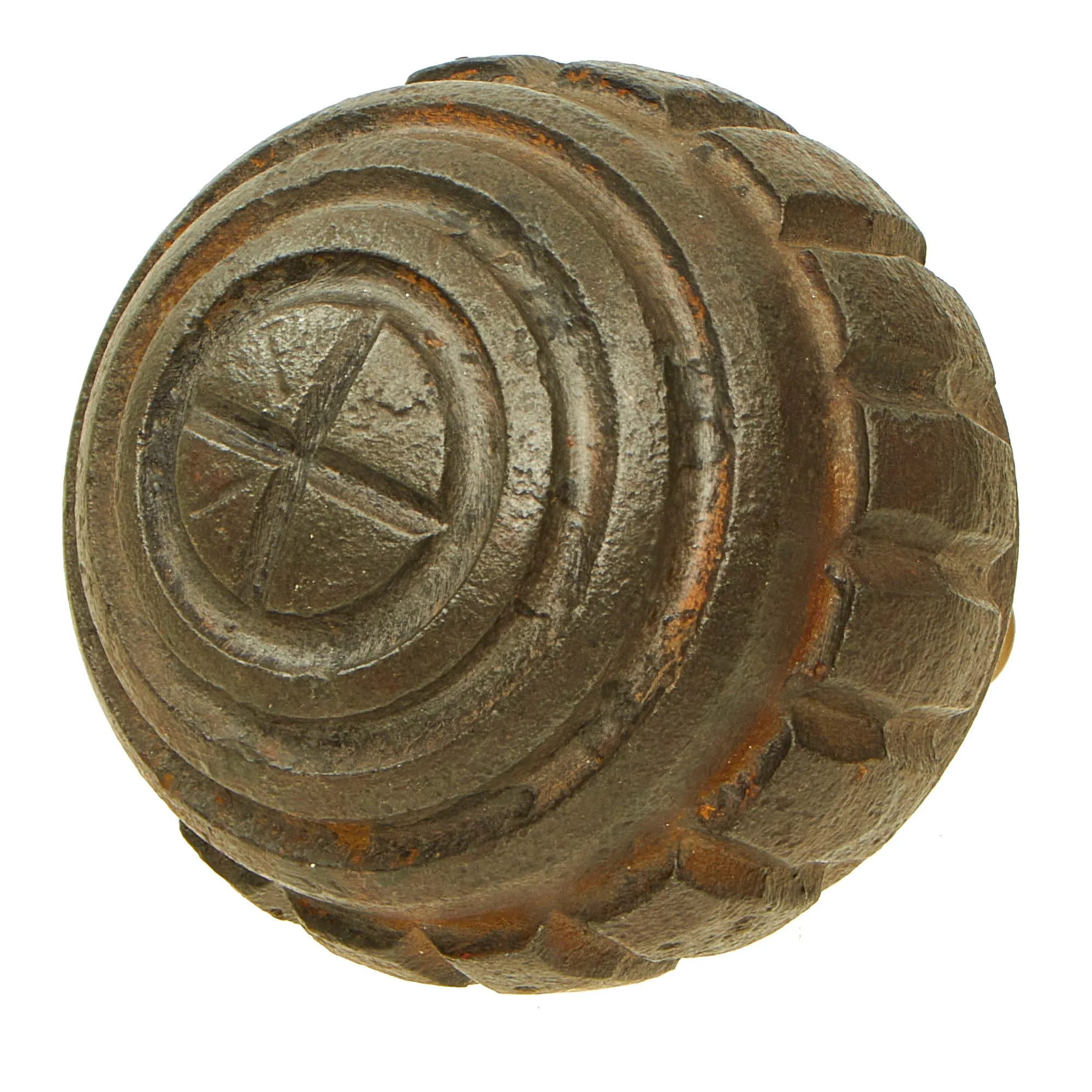 Original Imperial German WWI Model 1915 n/A Ball Hand Fragmentation Inert Grenade - Kugelhandgranate