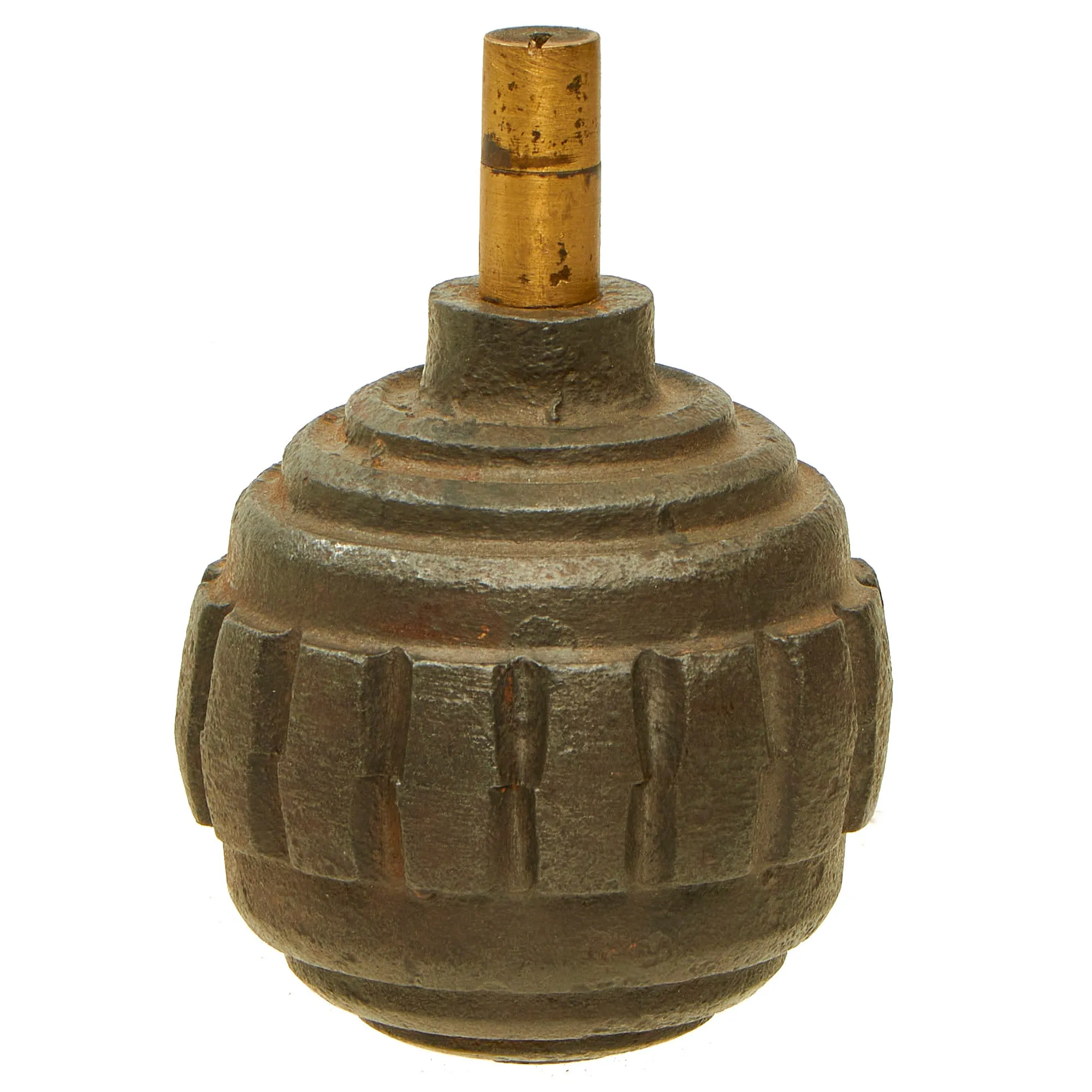 Original Imperial German WWI Model 1915 n/A Ball Hand Fragmentation Inert Grenade - Kugelhandgranate