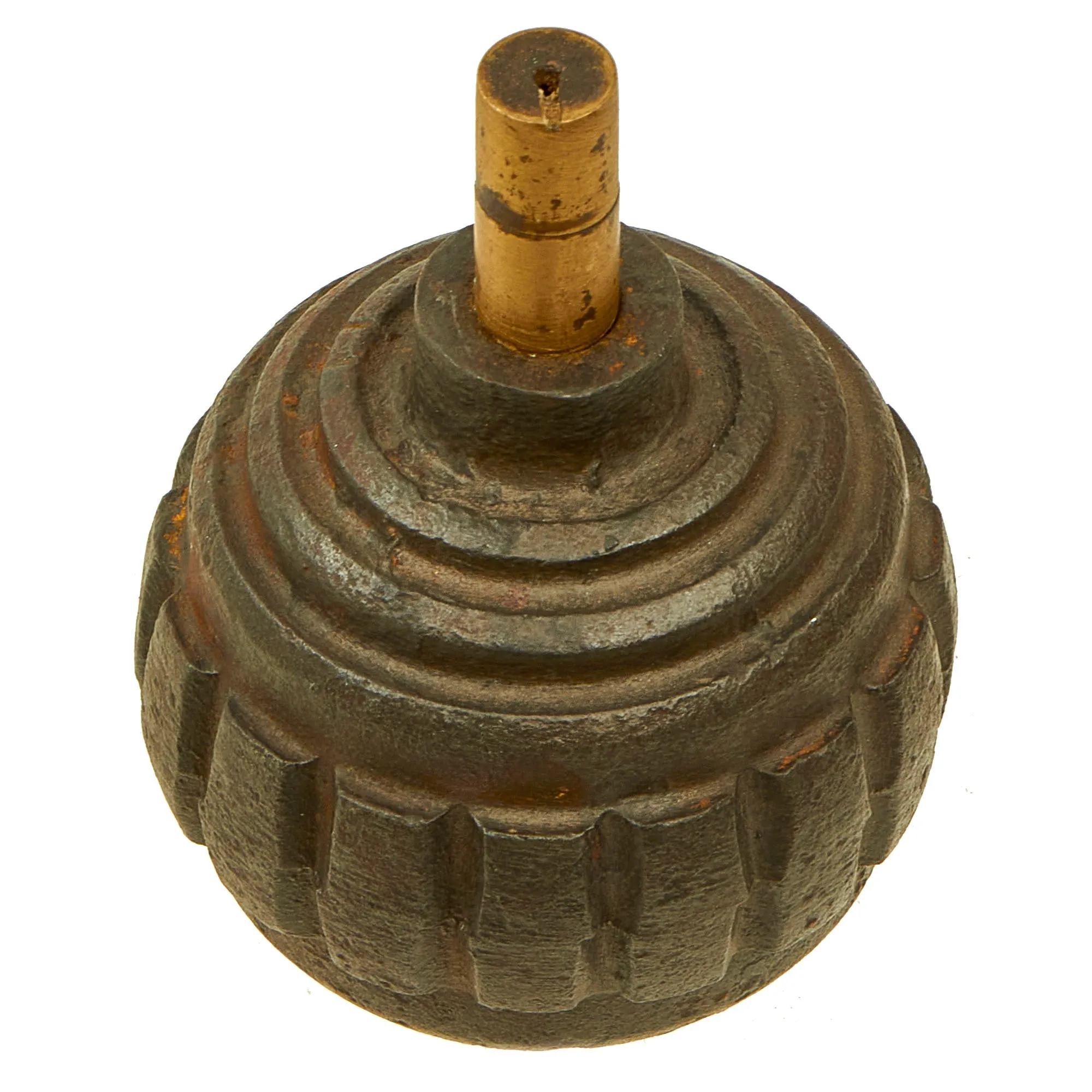 Original Imperial German WWI Model 1915 n/A Ball Hand Fragmentation Inert Grenade - Kugelhandgranate