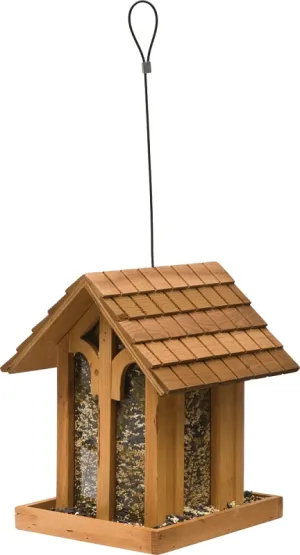 Perky-Pet 50172 Wild Bird Feeder, Mountain Chapel, 3.5 lb, Fir Wood, 13.23 in H, Pole Mounting :EA: QUANTITY: 2