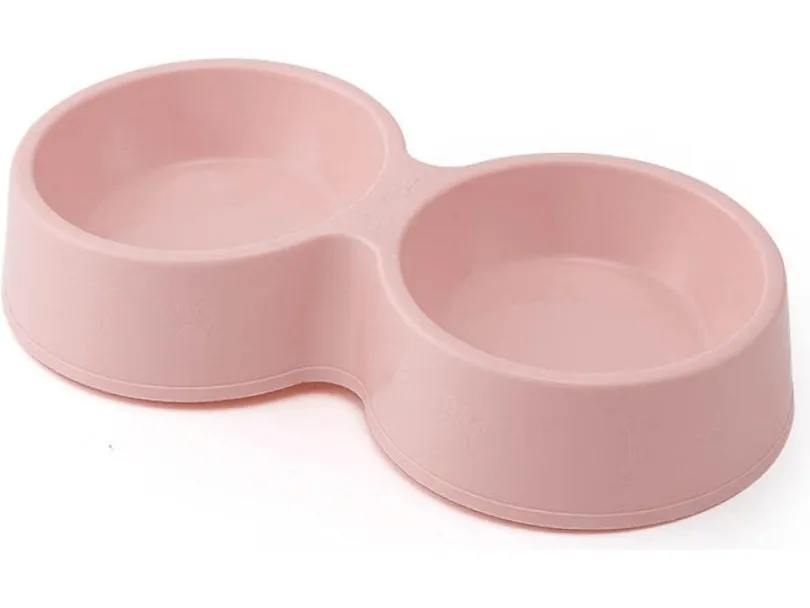 Plastic Double Round Bowl 28*14.5*5.5Cm