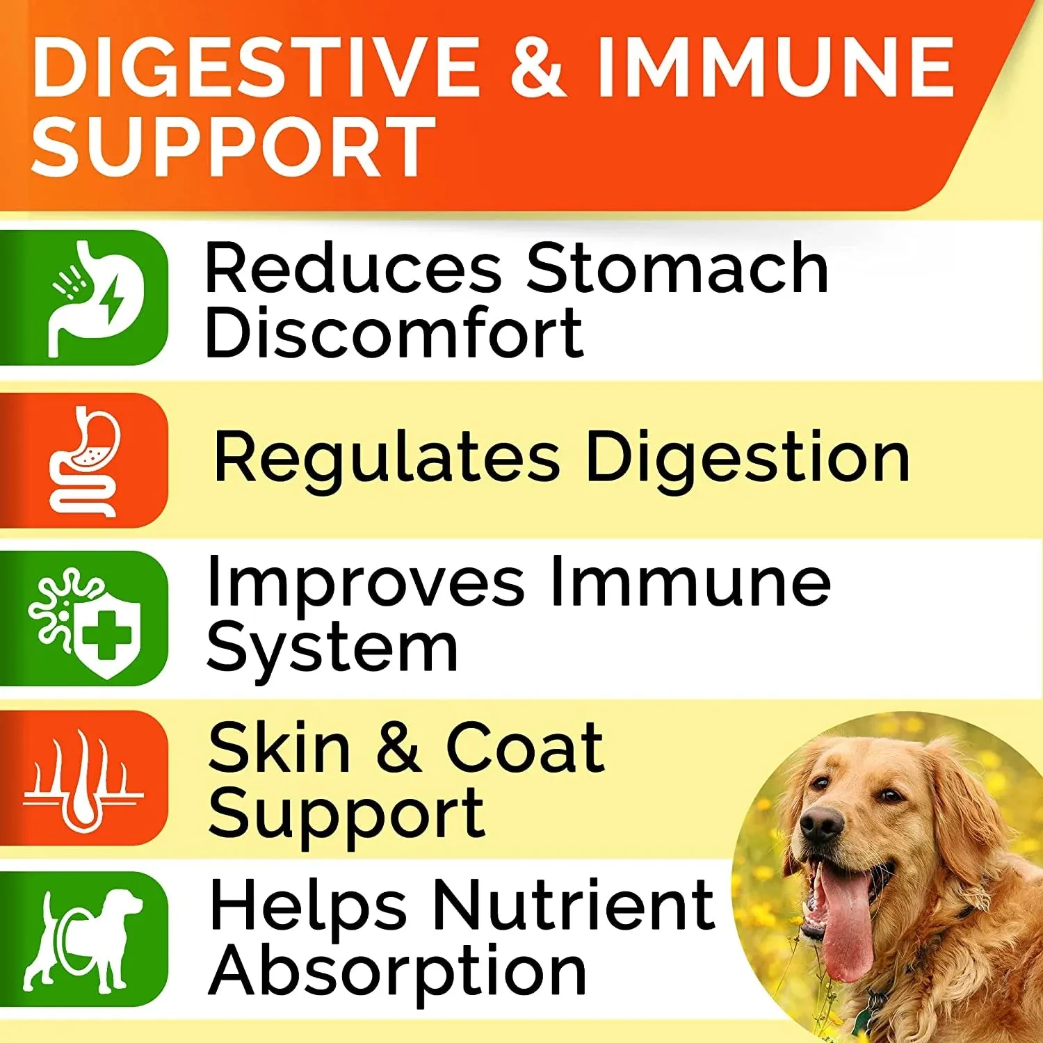 Probiotics Chews for Dogs & Digestive Enzymes   Digestion & Gut Health Treats, Probiotics for Dogs, Fiber Supplement, anti Diarrhea, Constipation, Upset Stomach&Gas Relief,Canine Prebiotic