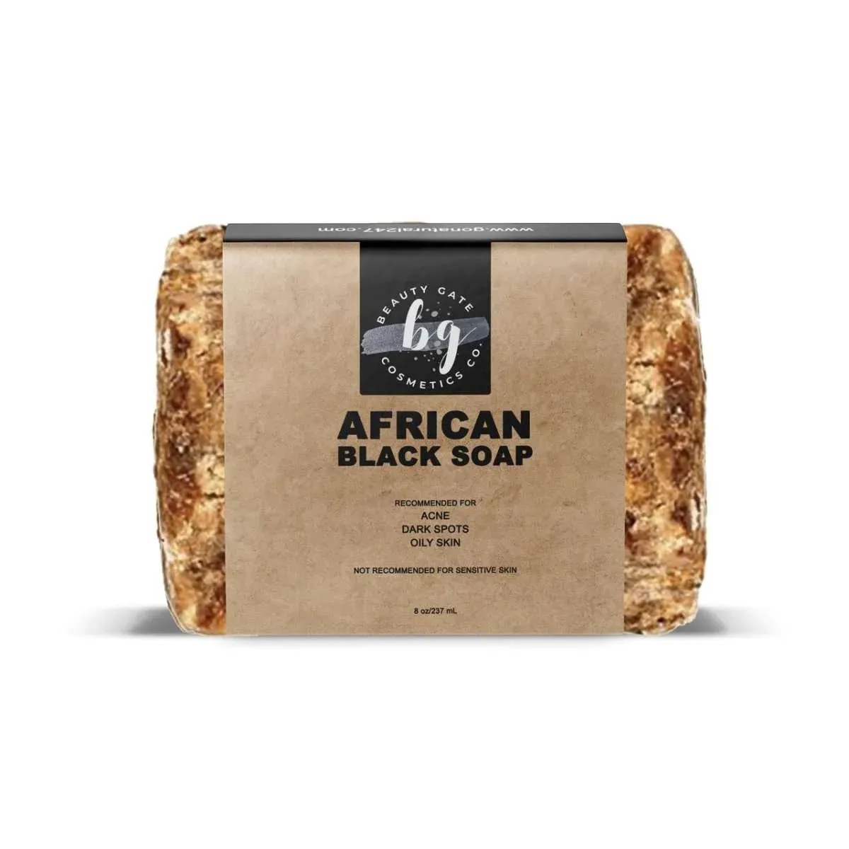 Raw African Black Soap Bar